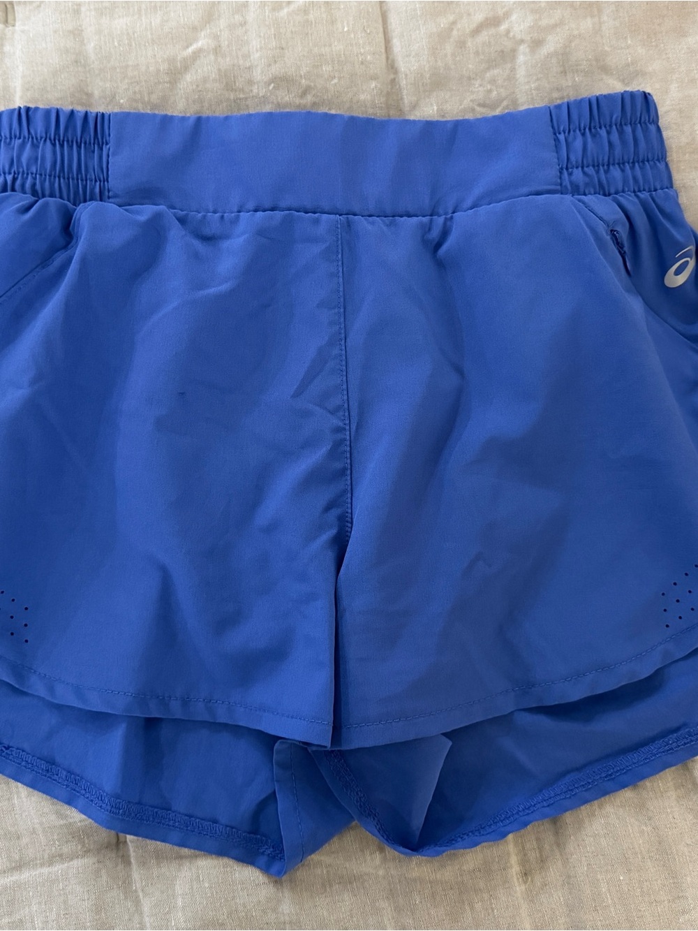 Asics Blue Women's Athletic Running Shorts